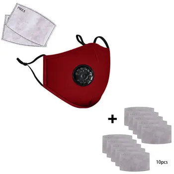 

Cotton Breath Valve Mouth Mask Cloth Activated carbon filter Drop Ship In Stock