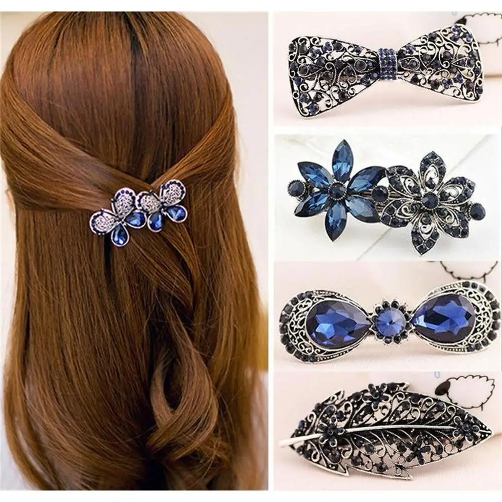 LNRRABC заколка для волос для девочек заколка для волос для женщин Дамские стразы цветочные бабочки заколка для волос заколка головной убор ювелирный подарок