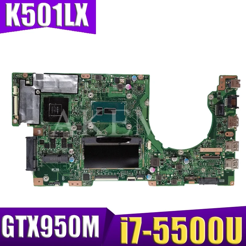 AKEMY K501LX материнская плата для ноутбука ASUS K501LN K501LB A501L K501L V505L 100% тесты Ok GTX 950M i7-5500U 4
