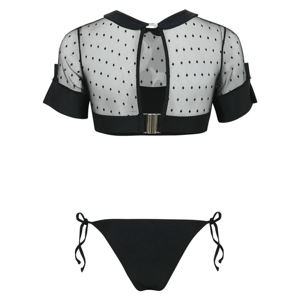 Women's See Through Bikini 2020 Black Mesh Swimming Suit Swimsuit Bikinis Tops Girls Bathing Suit Two-piece Thong Swimwear Maio Women's See Through Bikini 2020 Black Mesh Swimming Suit Swimsuit Bikinis Tops Girls Bathing Suit Two-piece Thong Swimwear Maio