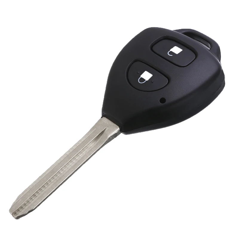For Toyota Corolla Rav4 Hilux Yaris Avensis Avalon Echo Tarago Prado 2 Button Remote Car Key Fob Shell Cover Replacement