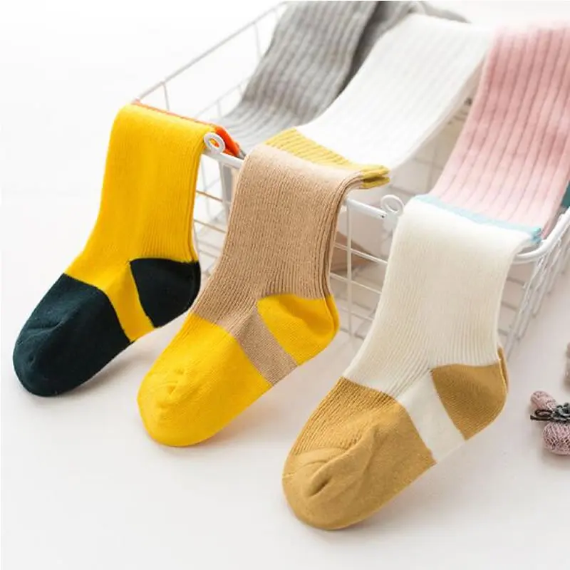 Осенне-зимние детские колготки, носки, модные детские носки с подтяжками, цветные хлопковые колготки для девочек