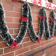 Nowy 2M Christmas Garland Home Party Wall dekor drzwiowy ozdoby choinkowe na schody kominek dekoracje świąteczne zaopatrzenie firm tanie tanio CN (pochodzenie) Bez pudełka na prezent