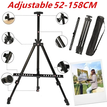 

Portable Adjustable Folding Painting Easel Metal Sketch Showing Stand Tripods Display
