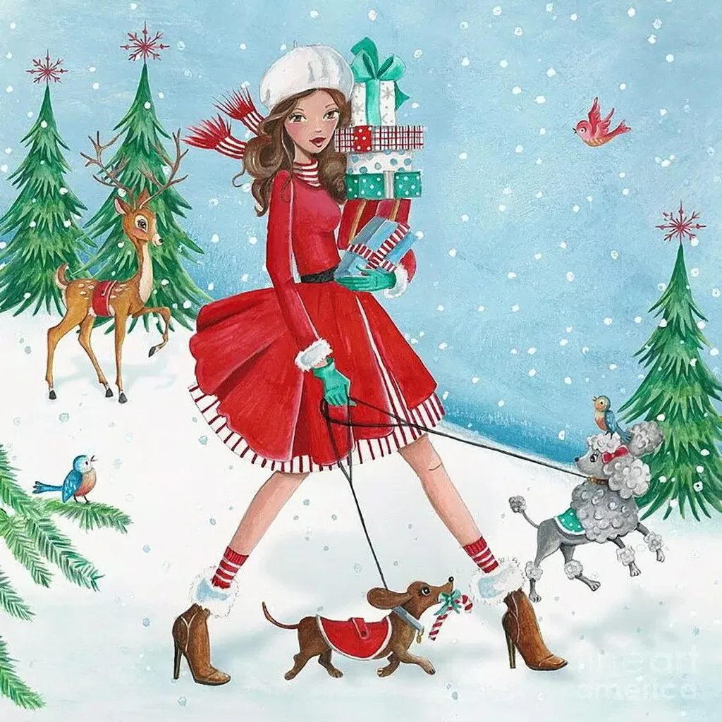 C 5D Christmas Diamond Painting Photo Custom Cross Ctitch Kit Diamond Embroidery Painting Mosaic Diamond Wall decoration FS06