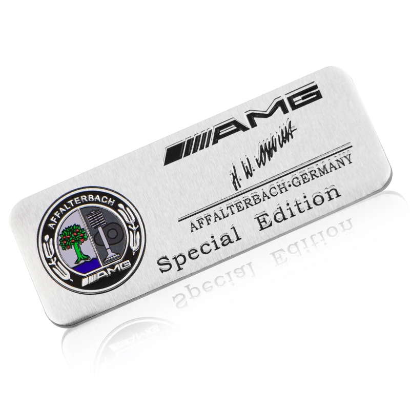 

1pcs Metal Car body Trunk Sticker car Labeling For Mercedes-Benzs AMG GLC GLE E CLA GLA W205 W211 W213 Car Accessories gadgets