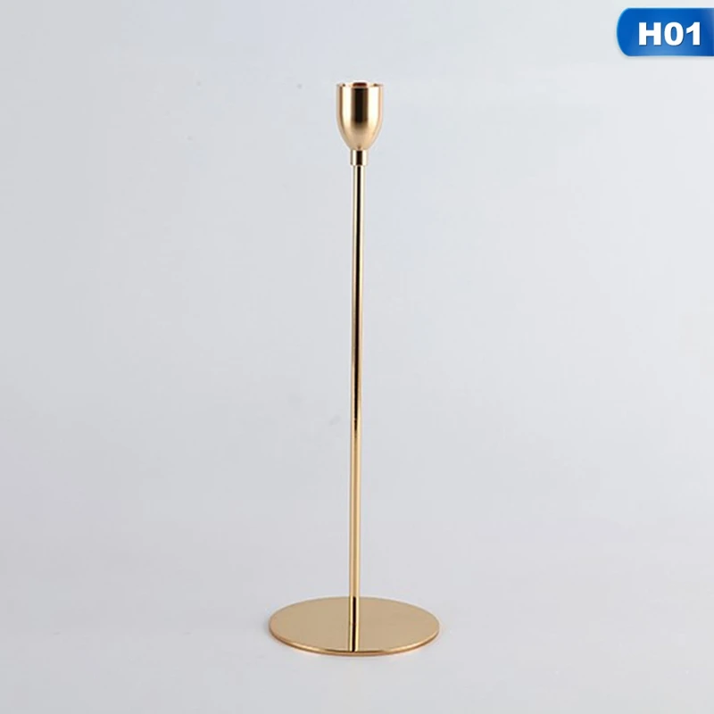 Simple moments Modern Style Gold Metal Candle Holders Wedding Decoration Bar Party Home Decor Candlestick
