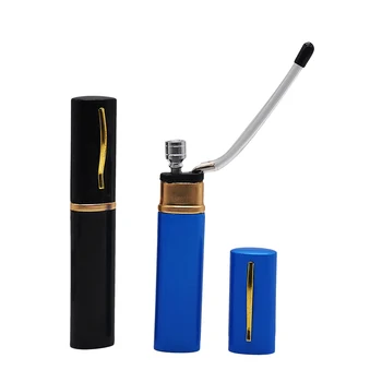 

HORNET Pen Shape Metal Smoking Pipe Mini Bottle Smoking Water Pipe With Metal Tube And Rubber Mouthtips Hookah Shisha Accessory