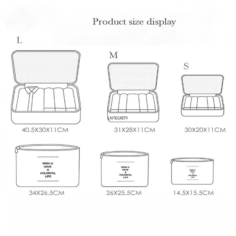 6 шт. органайзер для путешествий сумка для хранения одежды набор Органайзер сумки сумка чемодан сумки для домашний шкаф сумка для багажа Сумка