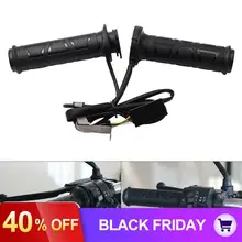 1 пара 12 В 12 Вт-24 Вт 22 мм Регулируемый температурный руль мотоцикла универсальная электрическая ручка с подогревом мотоцикл нагревательные ручки набор