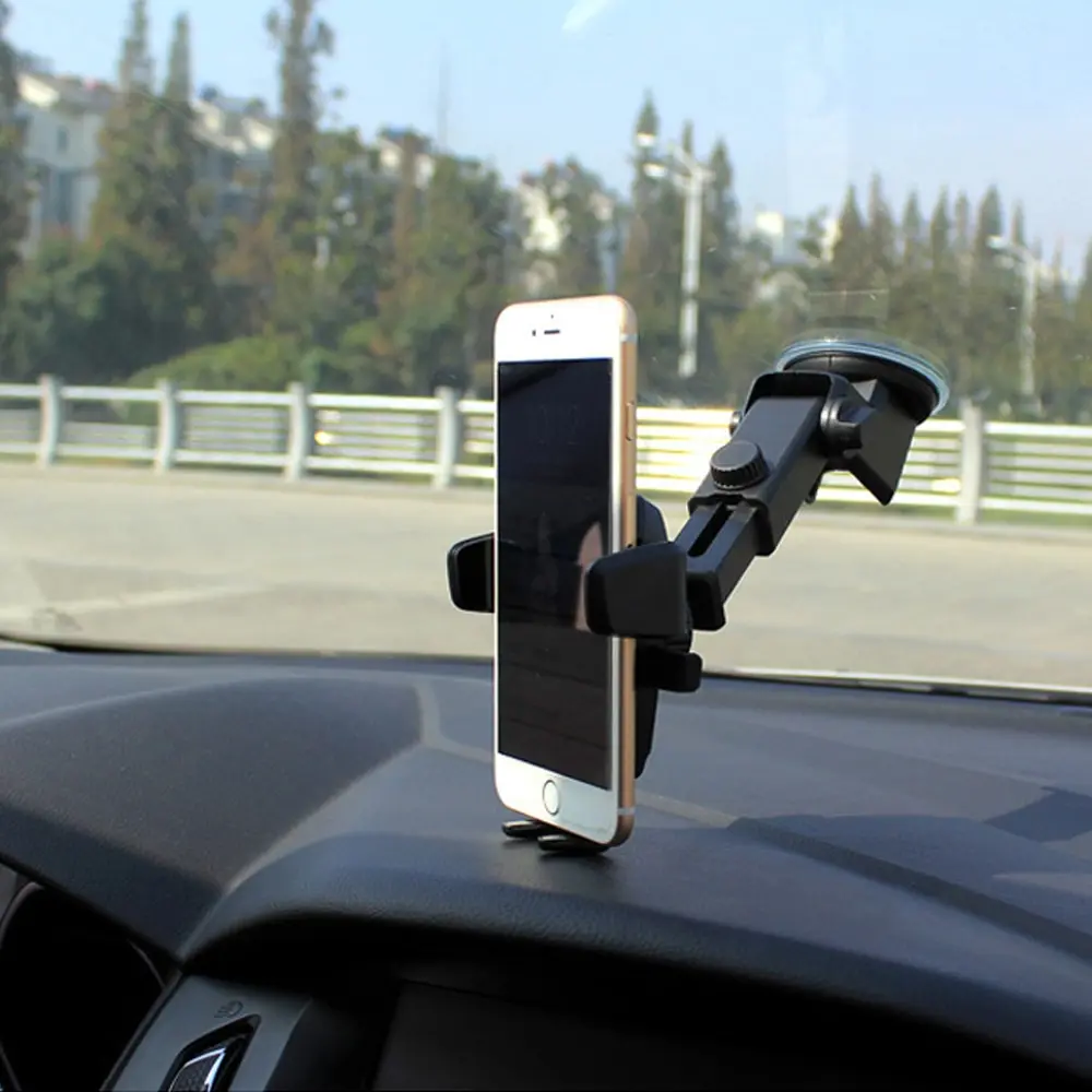 New Sucked Type Vehicle Driving Adjustable Intelligent Accessory Tool 360 Degree Rotation Cellphone Mobile Car Phone Holder