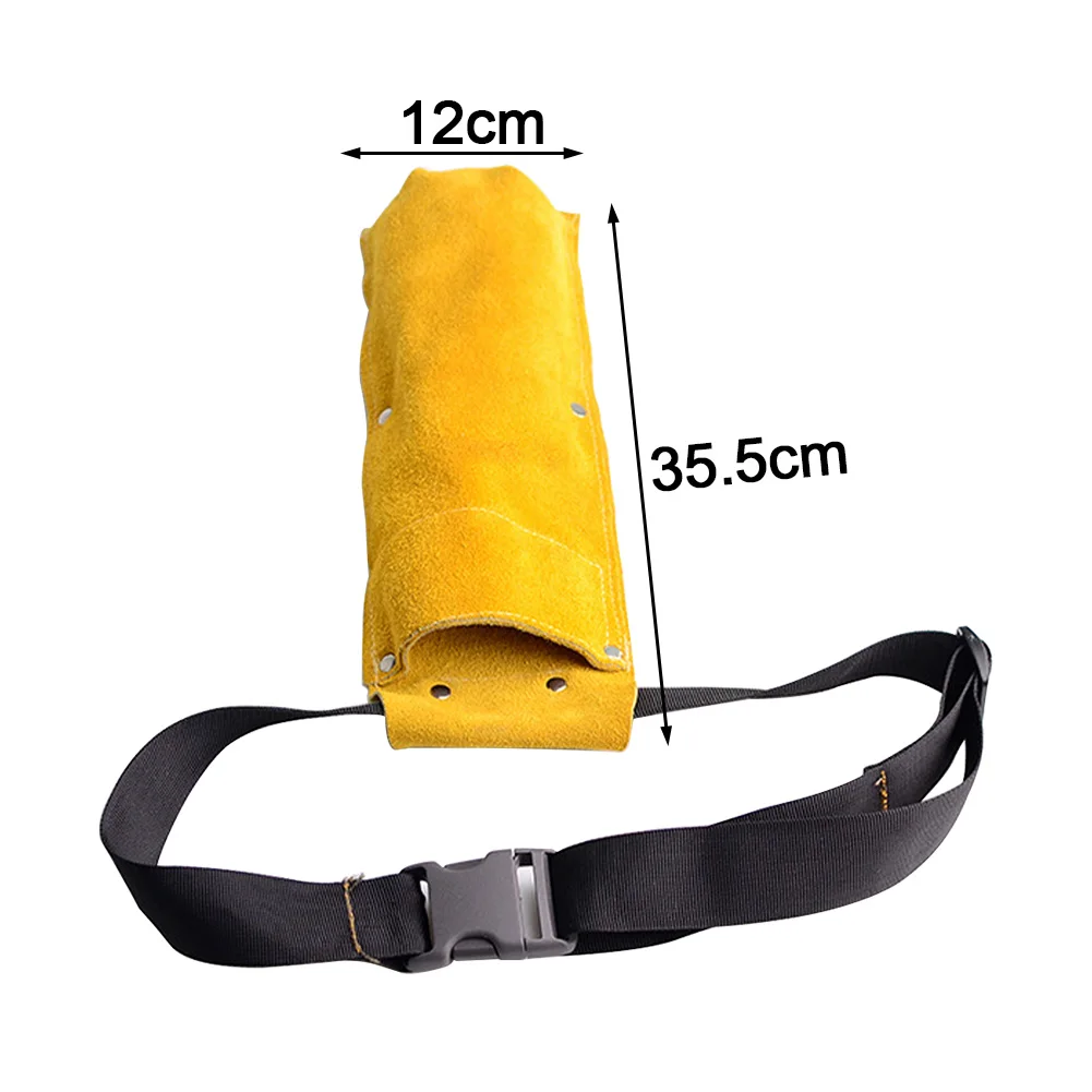 Electrode Holder Portable Backpacking Car Flame Retardant Hanging Artificial Cowhide Hardware Welding Rod Bag Waist Tool Hiking
