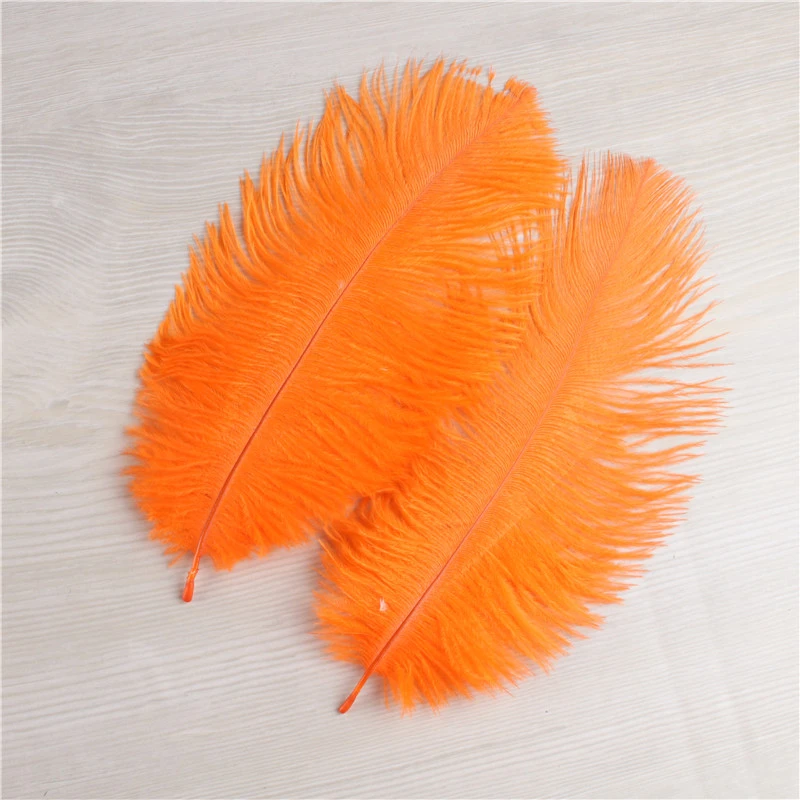 Распродажа, как горячие пирожные, 10 шт., темно-оранжевые страусиные перья 6-8 дюймов/15-20 см для вечерние ринки/свадьбы, украшение плюмашевый шлейф