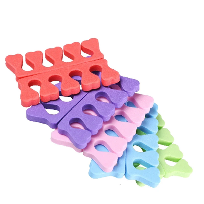10pcs Nail Salon Finger / Toe Spreader Nail Art Makeup Tools Foam Finger Toe Separator Manicure Tools Separator for