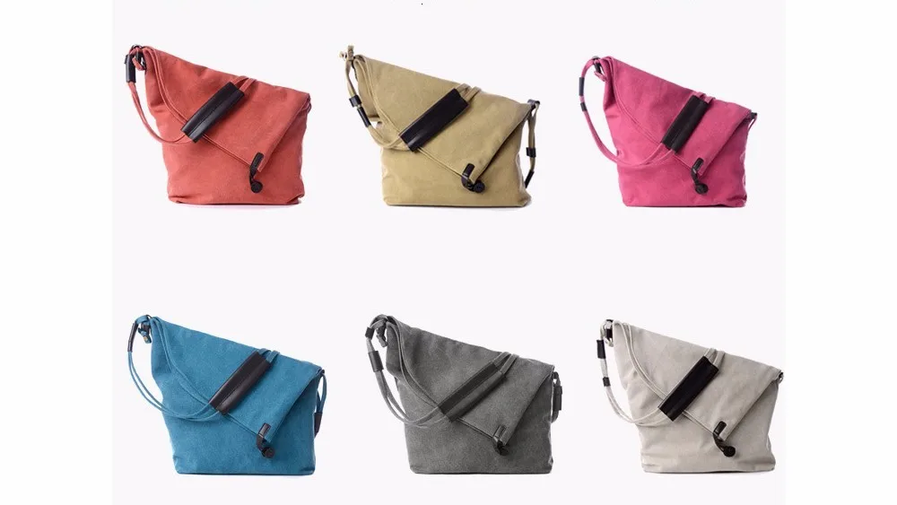 Vintage Canvas Shoulder Bag European And American Style Casual Unisex Handbag Men Women Retro Large Capacity Messenger Bags TTOU (2)