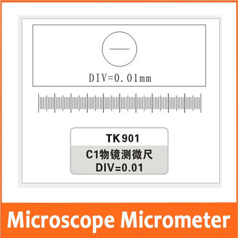 0.01MM Microscope Stage Micrometer Glass slide Reticle Measuring