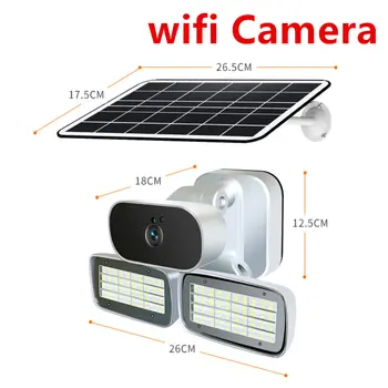 

Solar WiFi IP Camera 1080P HD Outdoor Charging Battery Wireless Security Camera PIR Motion Detection Bullet Surveillance CCTV
