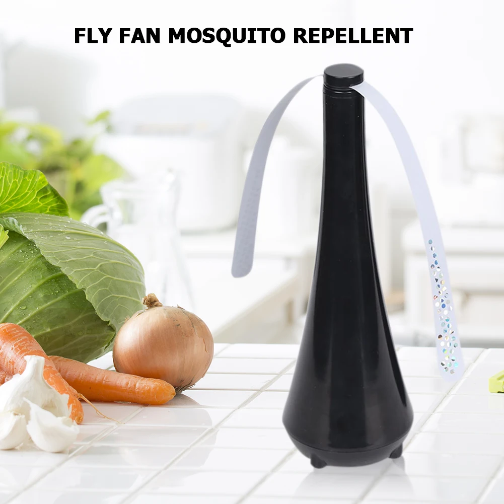 2Pcs/Set Fly Repellent Fan Automatic Fly Destroyer Table Food Protector Electric Mosquito Insect Repellent Fan Home Fly Trap Fan