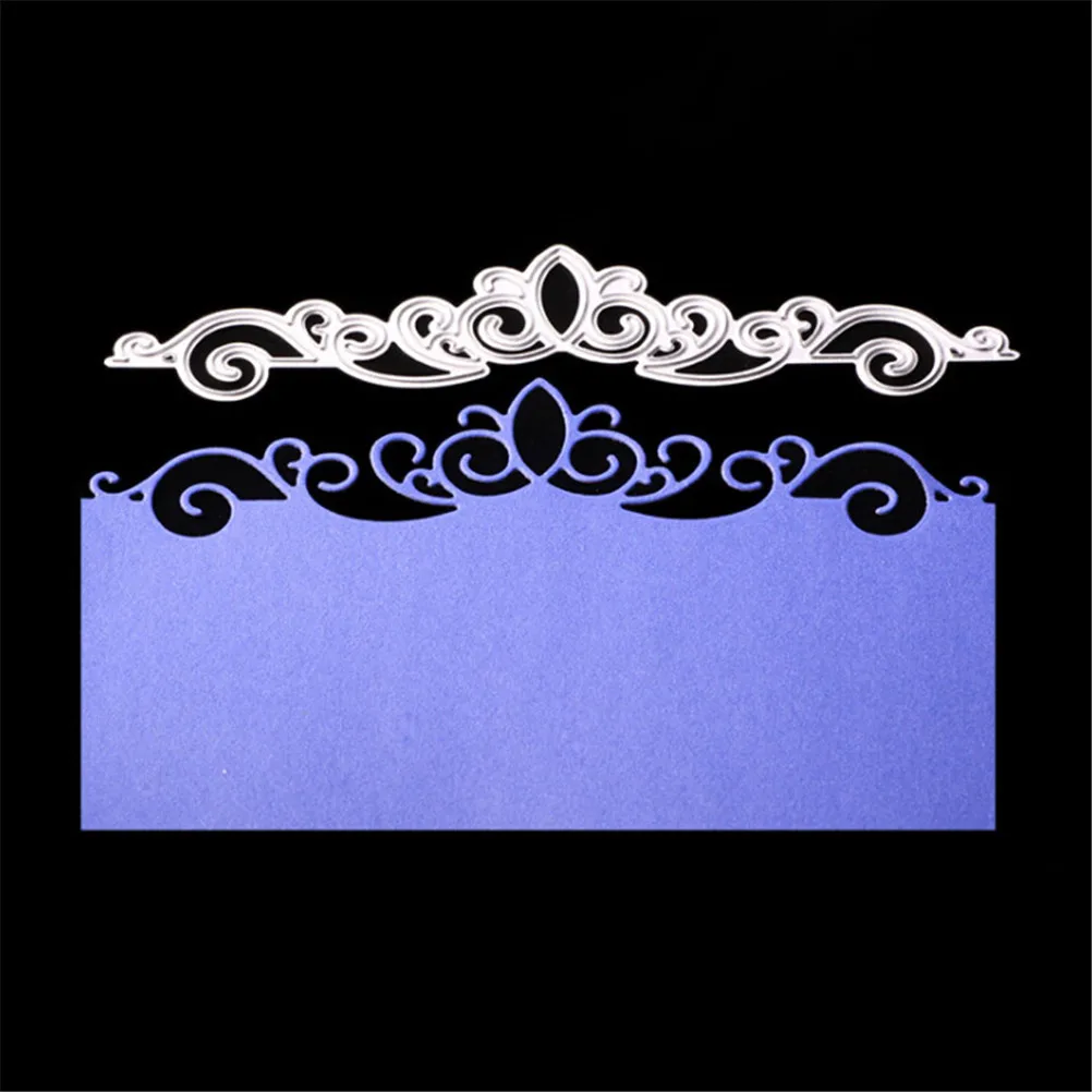 Dies Scrapbooking Lace Border Background Metal Cutting Dies Invitation Card Lace Border Decor Stamps Die Embossing Stencils