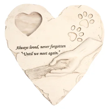 

1Pc Photo Frame Pet Heart Shape Gift Desk Photograph Frame Picture Frame Cat Frame