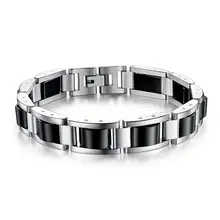 OPK корейский классический мужской браслет из нержавеющей стали магнитный продукт здоровья черный магнитный браслет