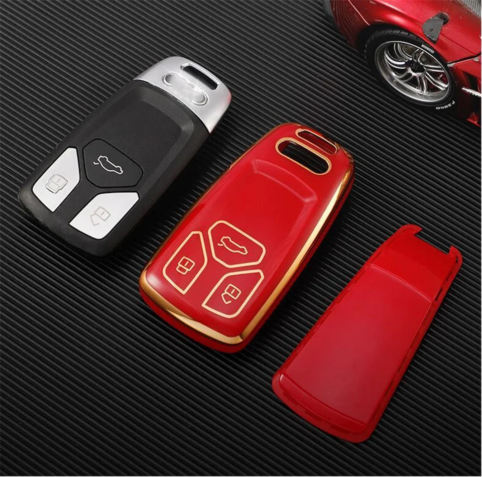 Cover chiate/telecomando per Audi a1 a3 8v a4 b9 a5 a6 c7 q3 q5 q7 tt supporto Shell Auto portachiavi proteggi Set accessori 10 Cover chiate/telecomando per Audi a1 a3 8v a4 b9 a5 a6 c7 q3 q5 q7 tt supporto Shell Auto portachiavi proteggi Set accessori - H0df9bc8a634f4c77a3c77b29d83195c4u