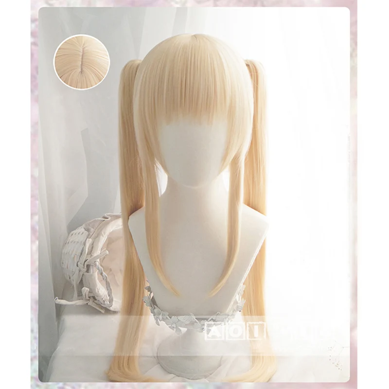 

Eriri Spencer Sawamura Blonde Golden Long Chip Ponytails Wig Cosplay Anime Saenai Heroine no Sodatekata Wigs + a wig cap