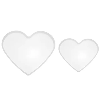 

Heart Shape Silicone Mold Epoxy Resin Molds Charm Pendants Coaster Handcrafts DIY Jewelry Making Tools