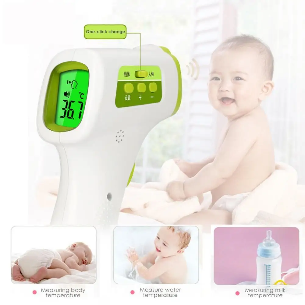 

Digital IR Infrared Thermometer Adult Baby Body Ear Fever Forehead Temperature Meter Object Liquid Temperature Monitor