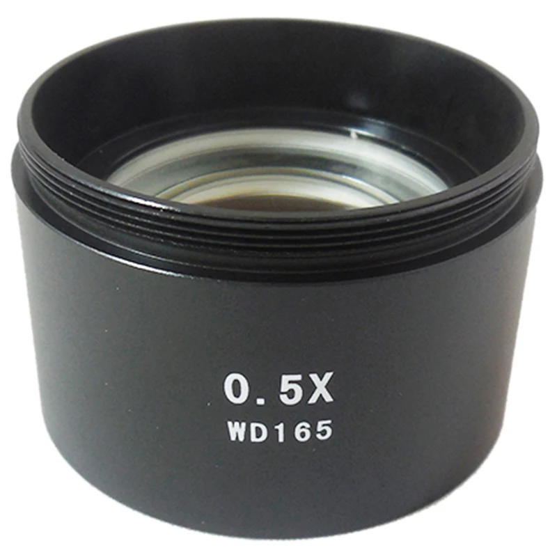 

Wd165 0.5X Stereo Microscope Auxiliary Objective Lens Barlow Lens with 1-7/8 Inch(M48Mm)Mounting Thread