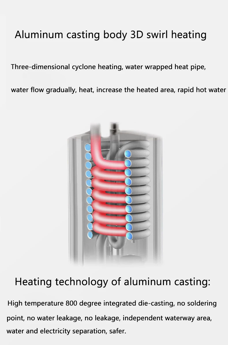 água temperatura ajustável interruptor toque cozinha aquecimento