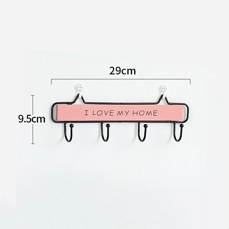 Настенная вешалка для одежды, 4 крючка, держатель для ключей, вешалка для белья, подвесная полка для хранения вещей для дома, настенная вешалка