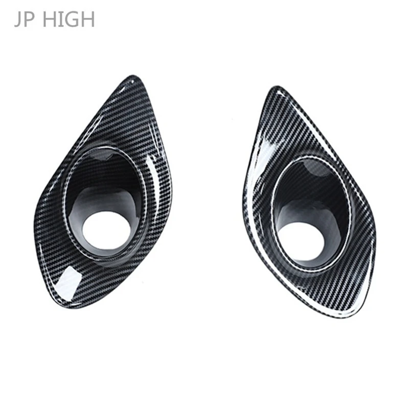 Carbon Fiber ABS for Dodge Charger 2015-2021 Front Fog Light Lamp Cover Trim Guard Protector Frame Car Accessories 2 Pcs | Автомобили и