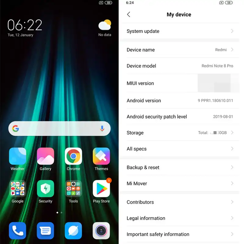print screen xiaomi redmi 8