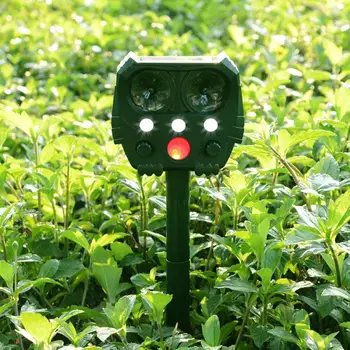 

2020 Solar Animal Repeller Ultrasonic Infrared Light Cat & Dog Drive Animal Repeller Flash Multifunctional L6Q6