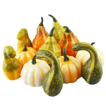 

Decorative Pumpkins Halloween Gourds Ornamental Squash and Pumpkin for Halloween Decoration FPing