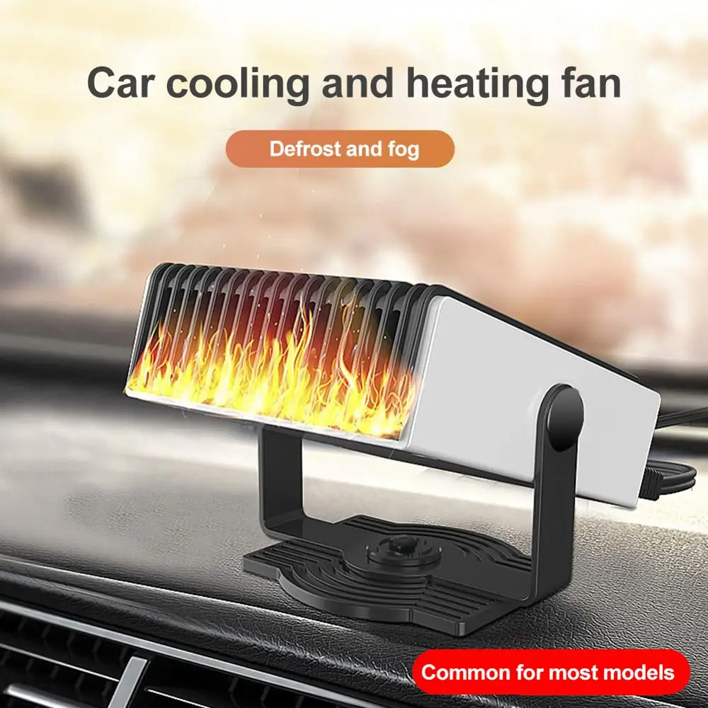 

Portable 12V 24V Car Heater Cross-Border Defrost Heater 180-degree Rotation Car Heater & Cooling Fan 2 in 1 Fast Heating