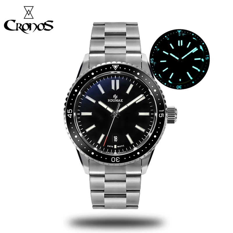 Orologio da uomo Cronos Rdunae R4 Fish Diver in acciaio inossidabile con  cinturino automatico in metallo 30ATM con zaffiro a cupola NH35|Mechanical  Watches| - AliExpress