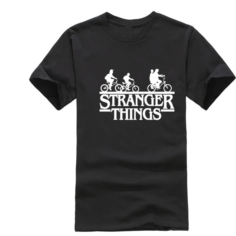 Детская футболка с надписью stranger things camiseta летние футболки короткими рукавами