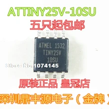 10 шт./лот ATTINY25V-10SU лапками углублением SOP-8