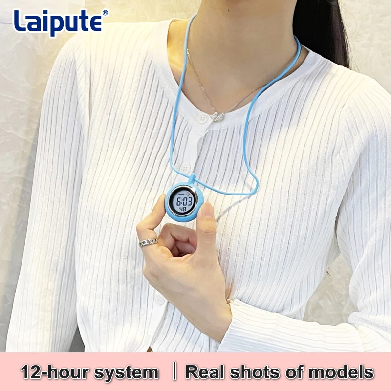 Nurse watch electronic digital medical cute environmentally friendly silicone sling hanging neck fashion pocket watch female