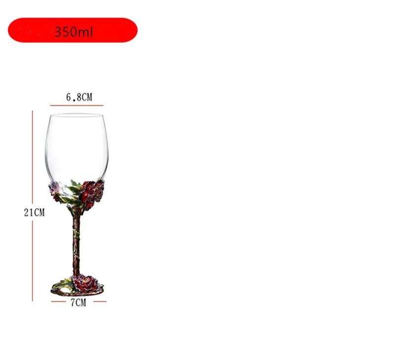 Эмаль 1 пара хрустальный бокал для вина es Свадебная церемония день рождения флейты для шампанского креативная Мода Подарочная упаковка бокал для вина