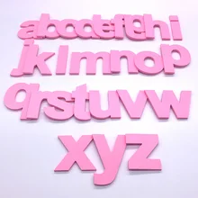AliExpress Розовый 26 Английских надписей Lowercase DIY креативные Amazon украшения 3D наклейки на стену PEL001P