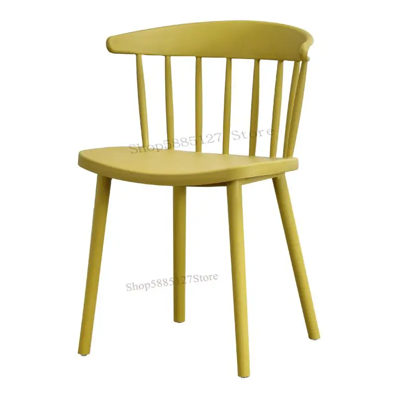 Plastic Chair Backrest Nordic Simple Modern Home Dining Ins Net Red Windsor Leisure Negotiation Desk Stool |