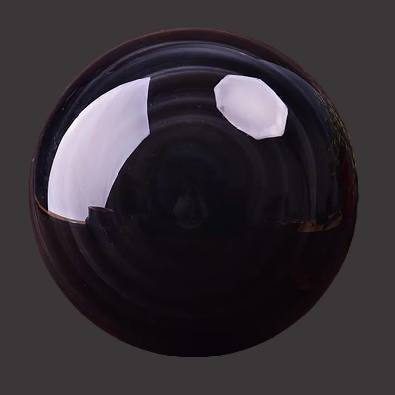 Деревянная подставка стеклянный шар Азиатский волшебный черный Медитирующий