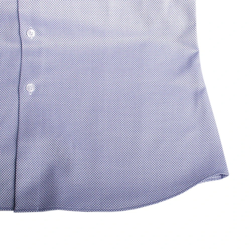 Men 80s 2-ply Cotton Patterned Dress Shirt