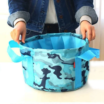 

Portable Travel Foldable Folding Camping Washbasin Basin Bucket Bowl Sink Washing Bag Water bucket 15L Outdoor Tools