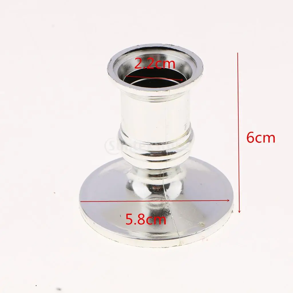 2 шт. посеребренные/Позолоченные Подсвечники держатель для свечей поддельные