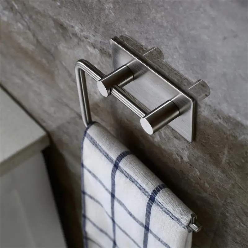 Dimensions Shi Holder Amazon Hot Sales 304 Stainless Steel Waterproof Kitchen Bathroom Free Punched Paper Towel Rack