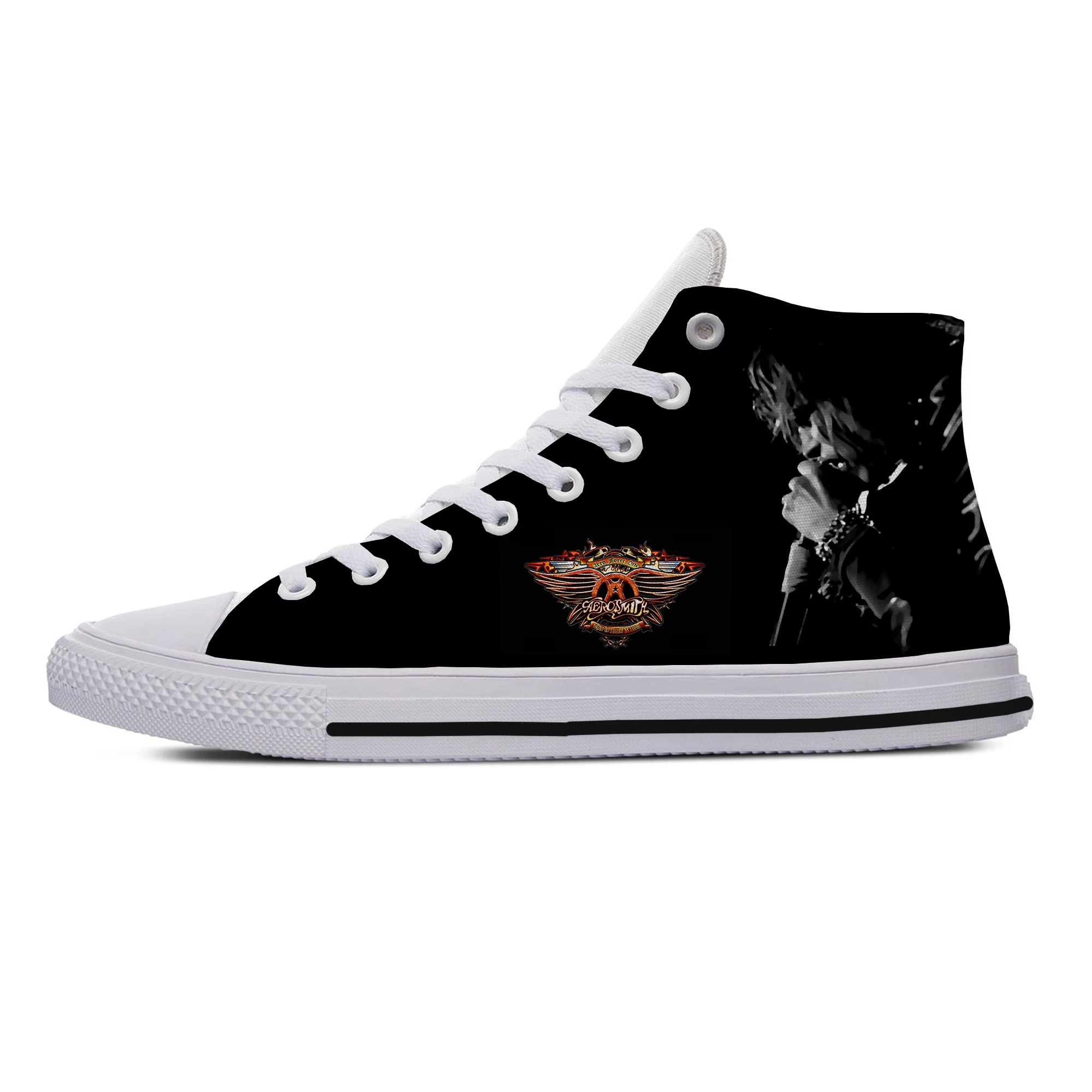 Aerosmith Rock Band Fashion Woman Man Lightweight Sneakers Breathable Casual Board Shoes High Quality Help Hot Canvas | Обувь